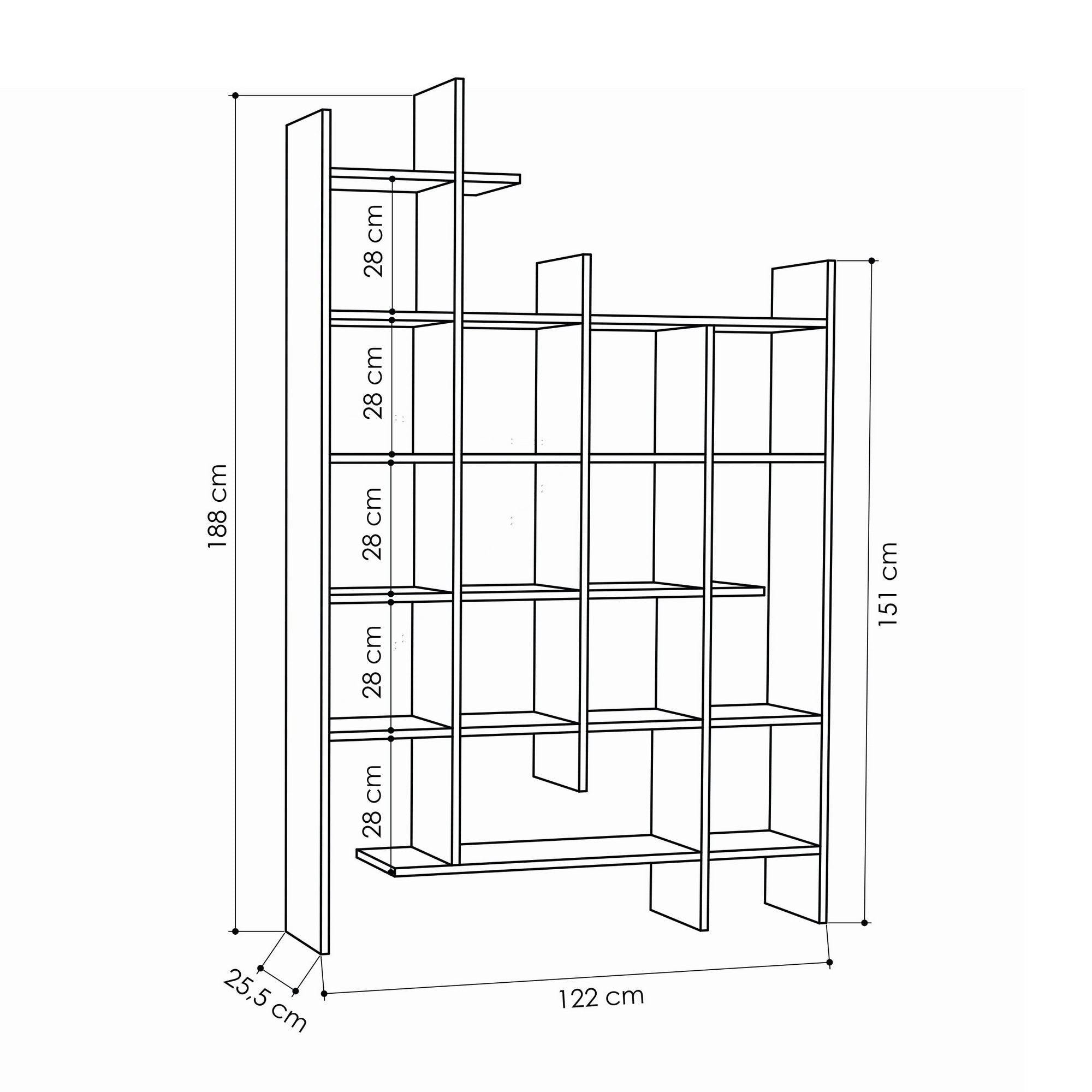 Manco - Bookcase - Oak