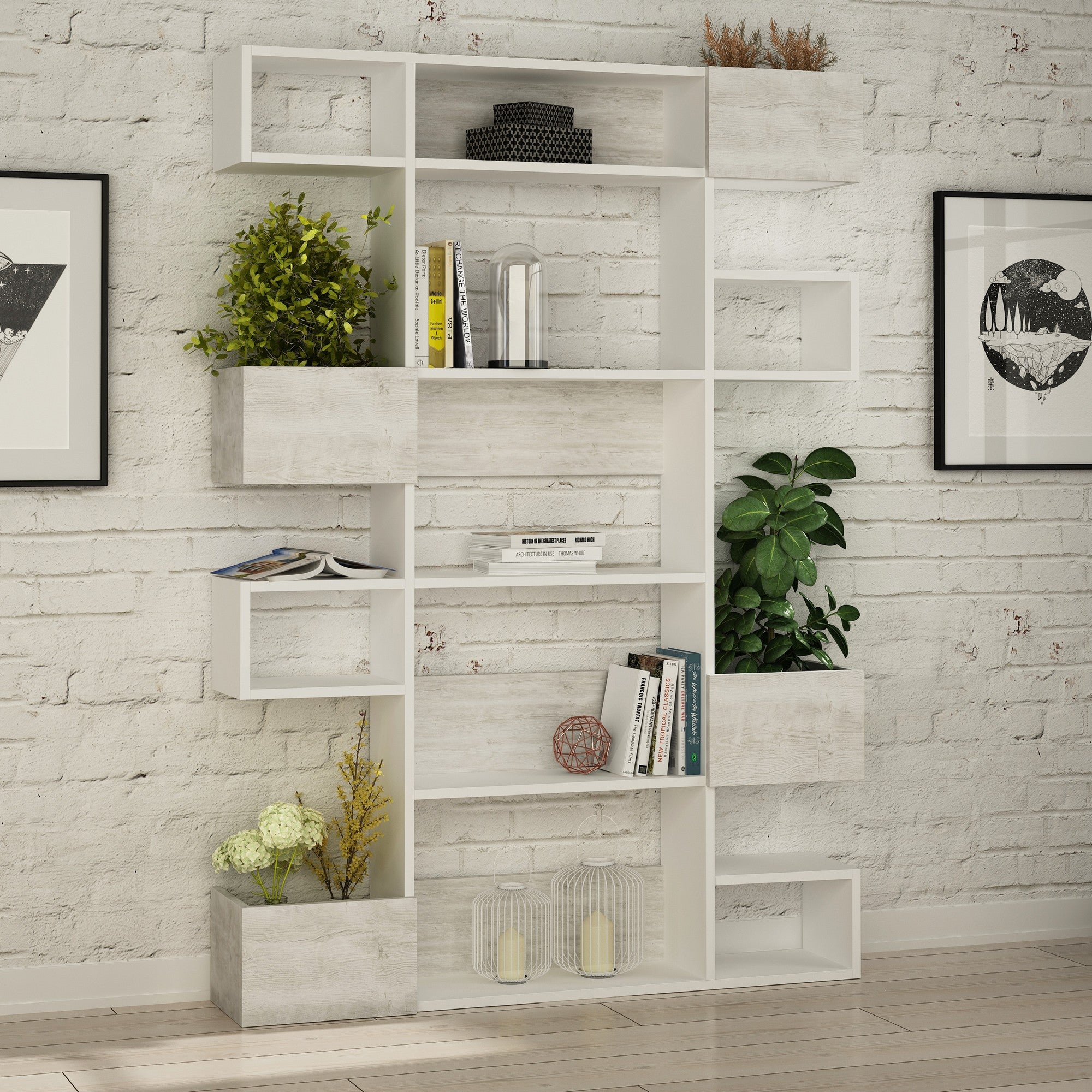 Niho - Bookcase - White/Light White