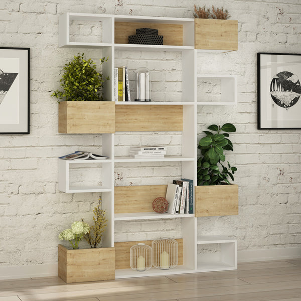 Niho - Bookshelf - White/Oak