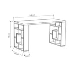 Maze - Scrivania - Bianco/Rovere