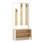 Chester - Hall Stand - White/Oak