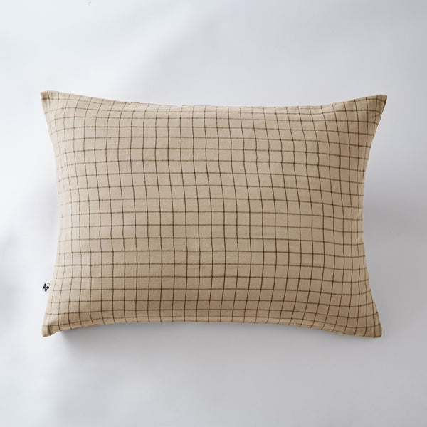 Gaïa - Taie D'Oreiller - Double Gaze De Coton - Mix Ficelle