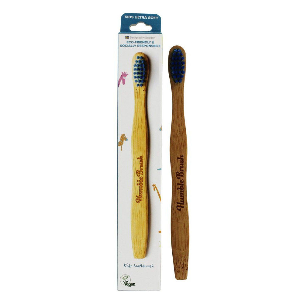 Humble Brush Kids Ultra Soft Toothbrush, Blue, 1 Ea