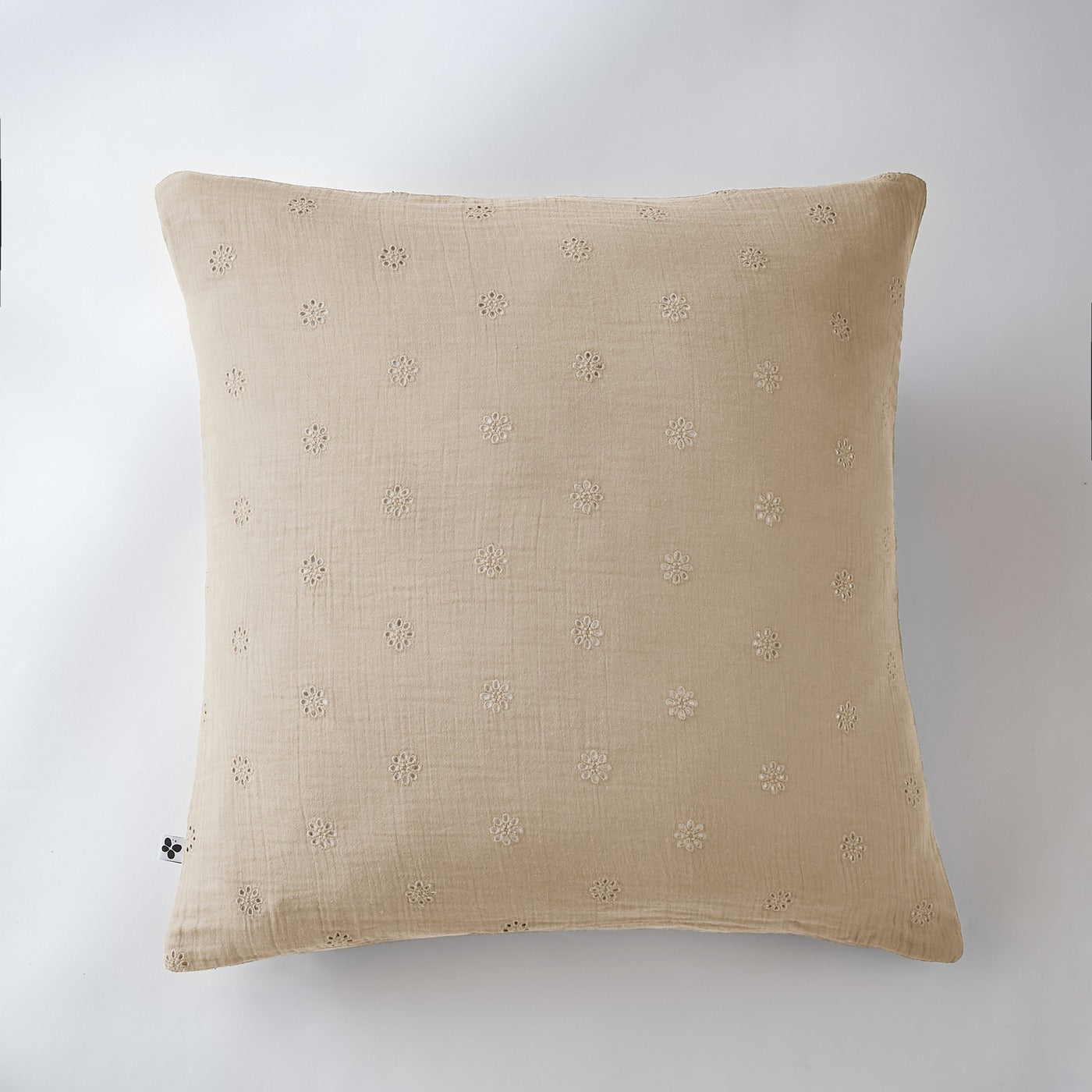 Gaïa Boho - Taie D'Oreiller - Double Gaze De Coton - Ficelle