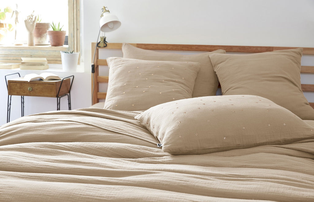 Gaïa - Taie D'Oreiller - Double Gaze De Coton - Chic Ficelle