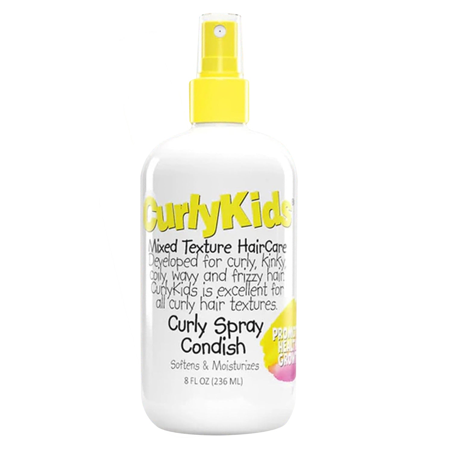 CurlyKids Curly Spray Leave In Conditioner Detangling Moisturizing Hair Care 8Oz (236ml)