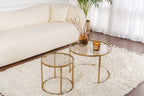 Aurum 60/42 - Set of Coffee Tables - Gold/Bronze