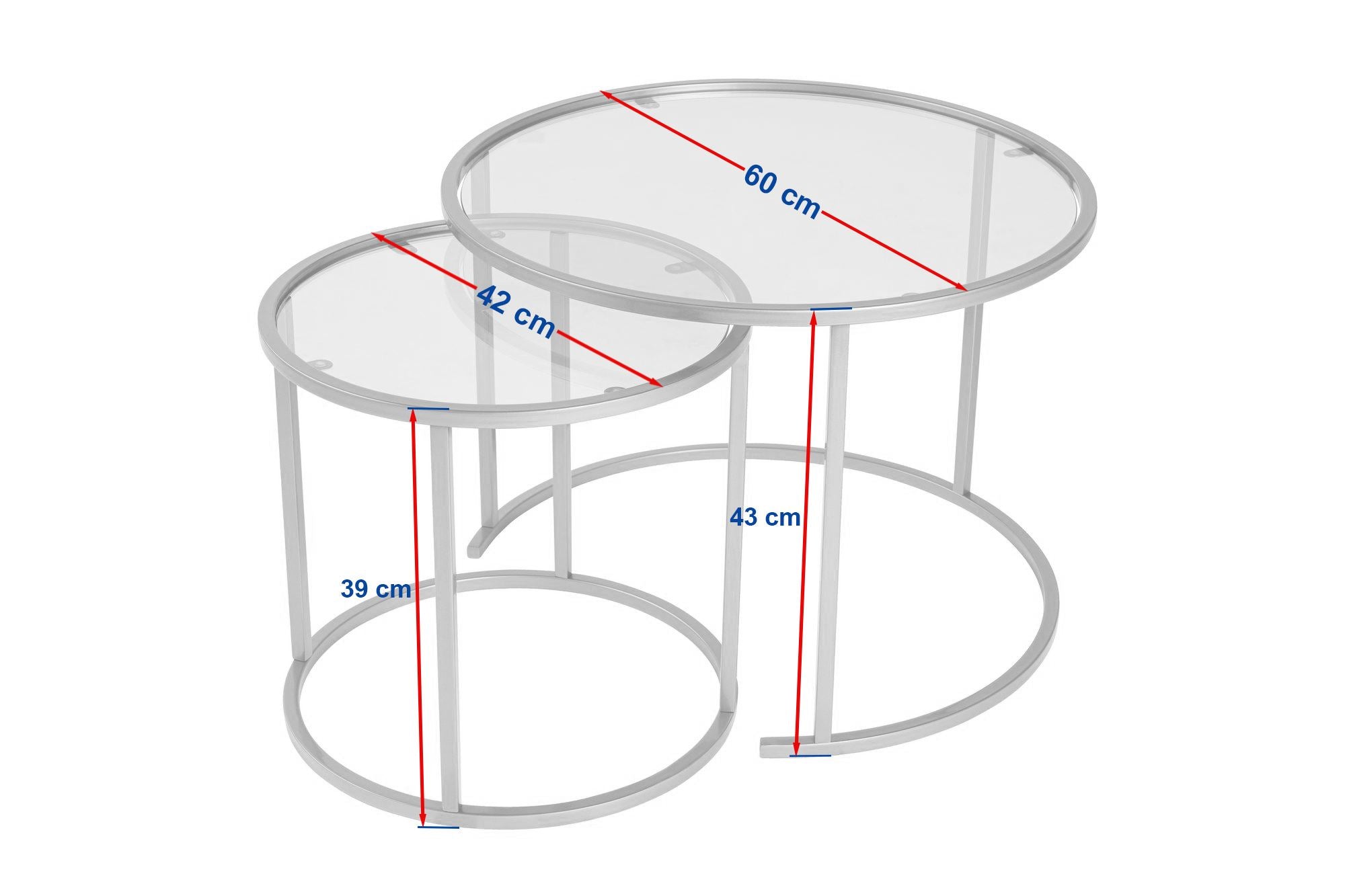 Aurum 60/42 - Set of Coffee Tables - Gold/Bronze