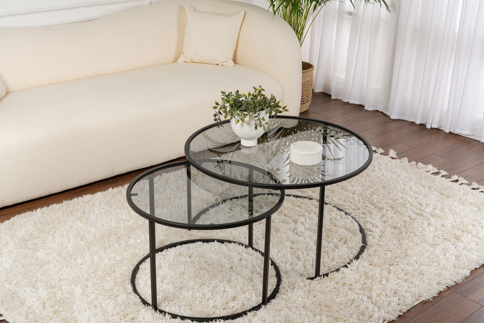 Aurum 80/60 - Coffee Table Set - Black/Grey