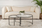 Aurum 80/60 - Coffee Table Set - Black/Clear