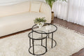 Aurum 60/42 - Coffee Table Set - Black/Clear