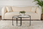 Aurum 60/42 - Coffee Table Set - Black/Clear