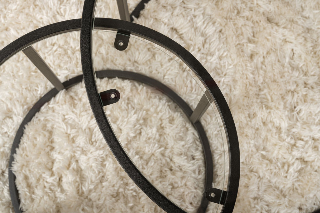 Aurum 60/42 - Coffee Table Set - Black/Clear