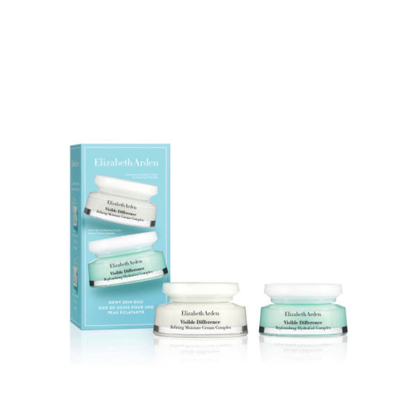 Coffret - Visible Difference Duo De Soins Pour Une Peau Éclatante, Crème De Jour Et Gel Hydratants, Raffermit, Soin Anti-Âge