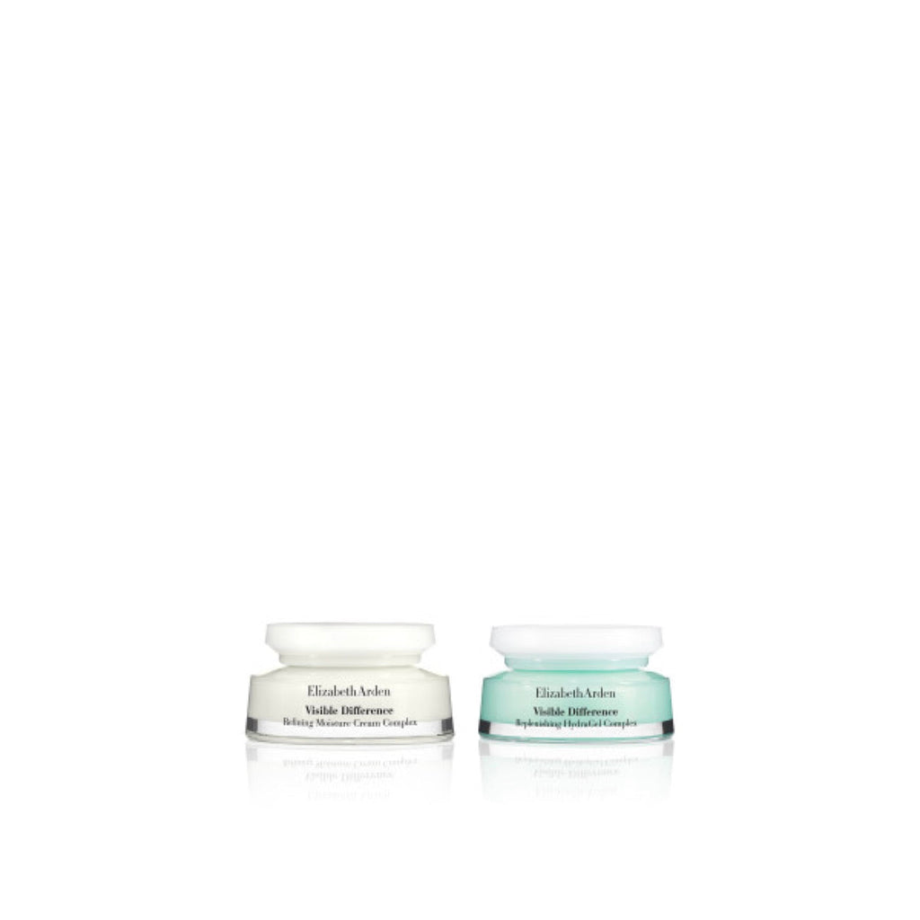 Coffret - Visible Difference Duo De Soins Pour Une Peau Éclatante, Crème De Jour Et Gel Hydratants, Raffermit, Soin Anti-Âge