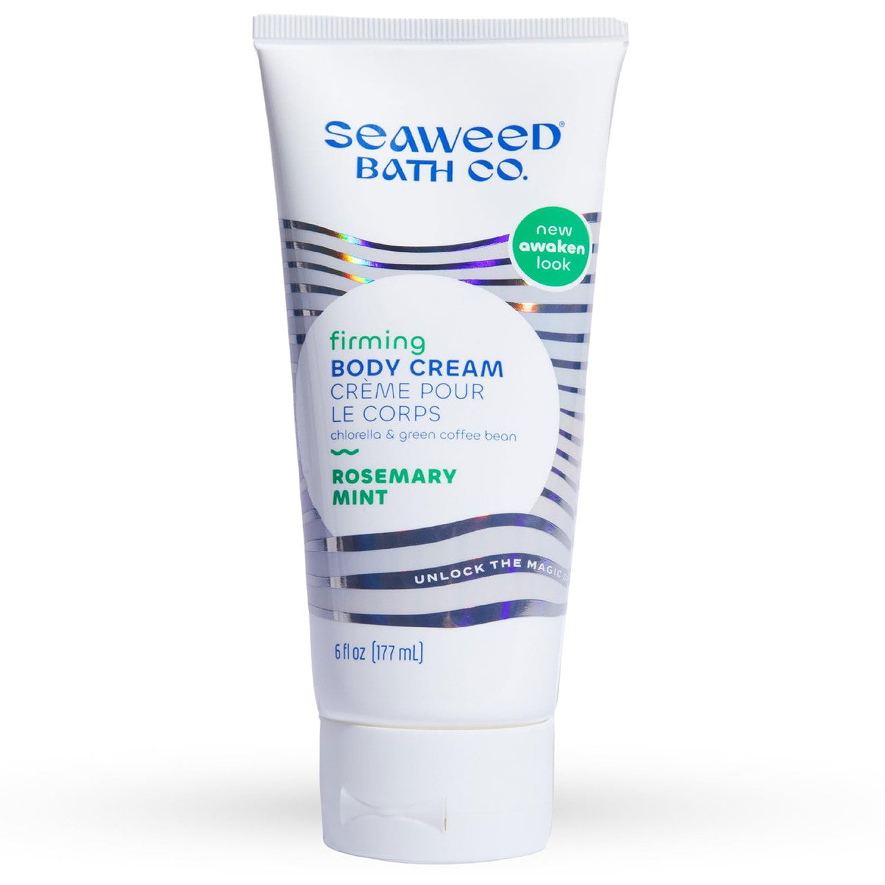 The Seaweed Bath Co Awaken Rosemary and Mint Firming Detox Cellulite Body Cream, 6 Oz