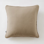 Gaïa - Funda de cojín desenfundable con ribete - Gasa de algodón lisa doble - Cordel