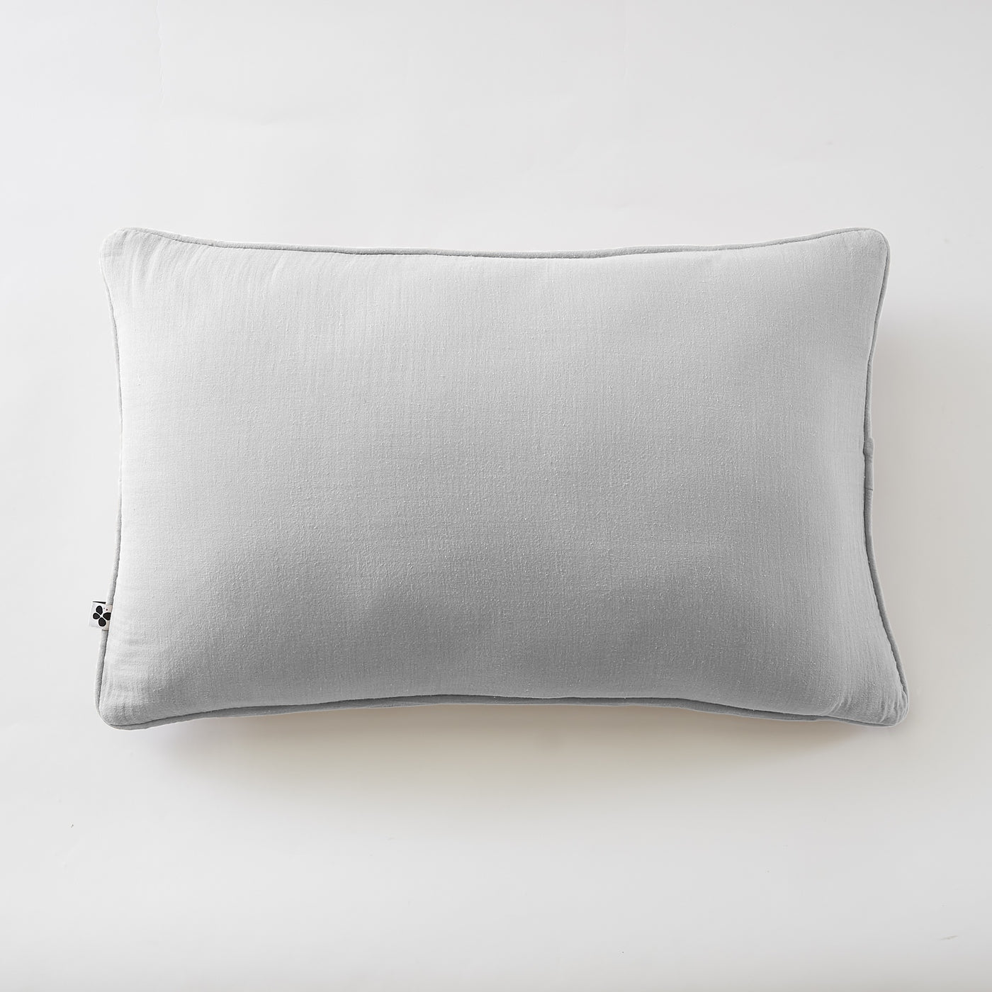 Removable Cushion Cover with Piping - Double Plain Cotton Gauze - Gaia - Cloud