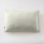 Gaïa - Removable-Cover Cushion with Piping - Plain Double Cotton Gauze - Water Green
