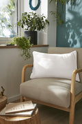 Gaïa - Removable-Cover Cushion with Piping - Double Plain Cotton Gauze - Chantilly