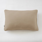 Gaïa - Funda de cojín desenfundable con ribete - Gasa de algodón lisa doble - Cordel