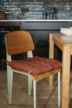Gaïa - Assise Matelassée - Double Gaze De Coton Unie - Terracotta