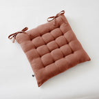 Gaïa - Assise Matelassée - Double Gaze De Coton Unie - Terracotta