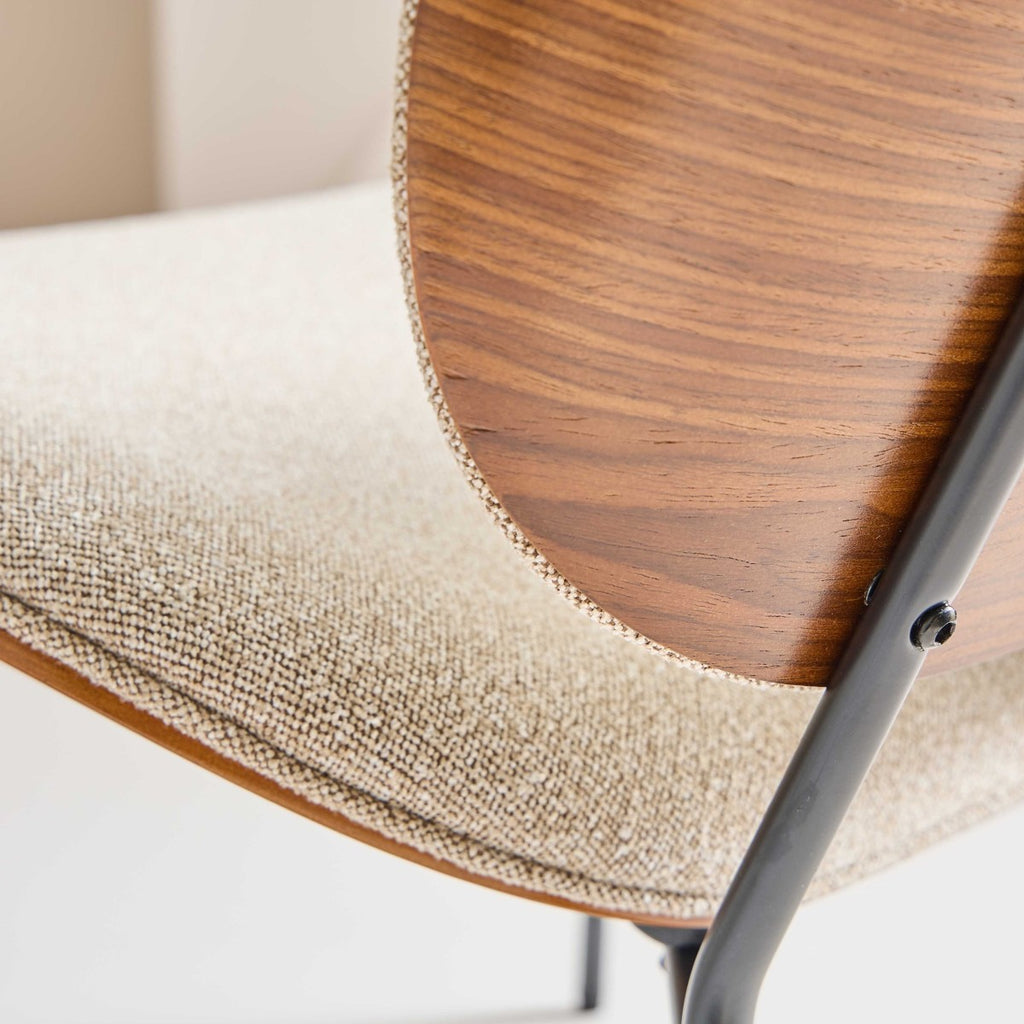 Aurel - Fauteuil - Tissu - Écru