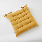 Asiento Acolchado - Gasa de Algodón Doble Liso - Gaïa - Azafrán