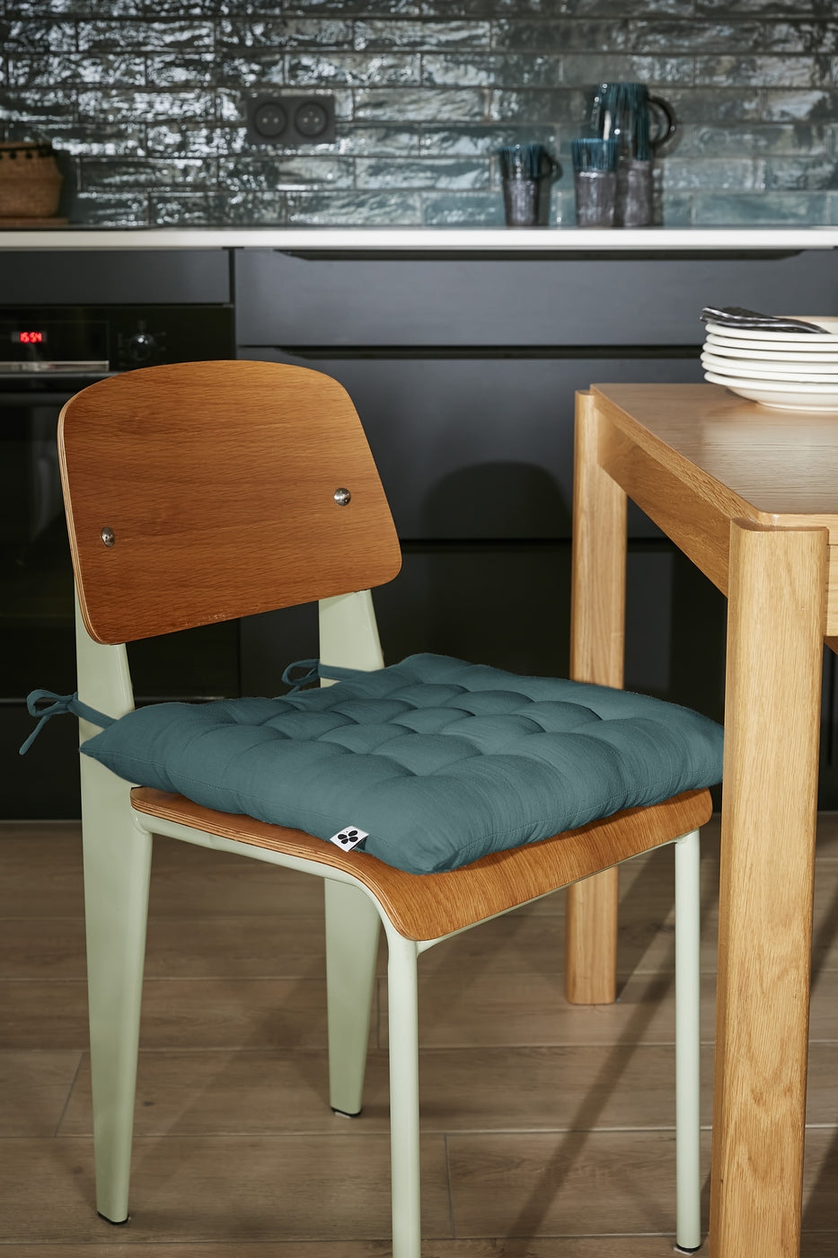 Gaïa - Assise Matelassée - Double Gaze De Coton Unie - Canard