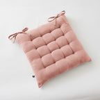 Quilted Seat - Double Plain Cotton Gauze - Gaia - Peach Pink