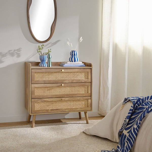 Palmo - Commode 3 Tiroirs - Rotin Naturel