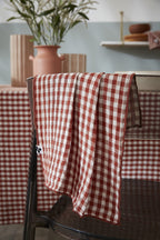 Hue Vickie - Rectangle Tablecloth - Woven Cotton Gauze - Terracotta