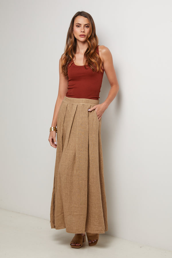 Skirt - Camel - Woman