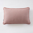 Vickie Shade - Removable Cover Cushion with Piping - Woven Cotton Gauze - Terracotta