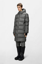 Chaqueta acolchada larga Alta W3T4 Gris - Mixto