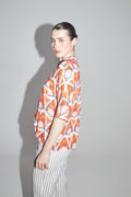 The Alana Calico Print Shirt Made in Italy