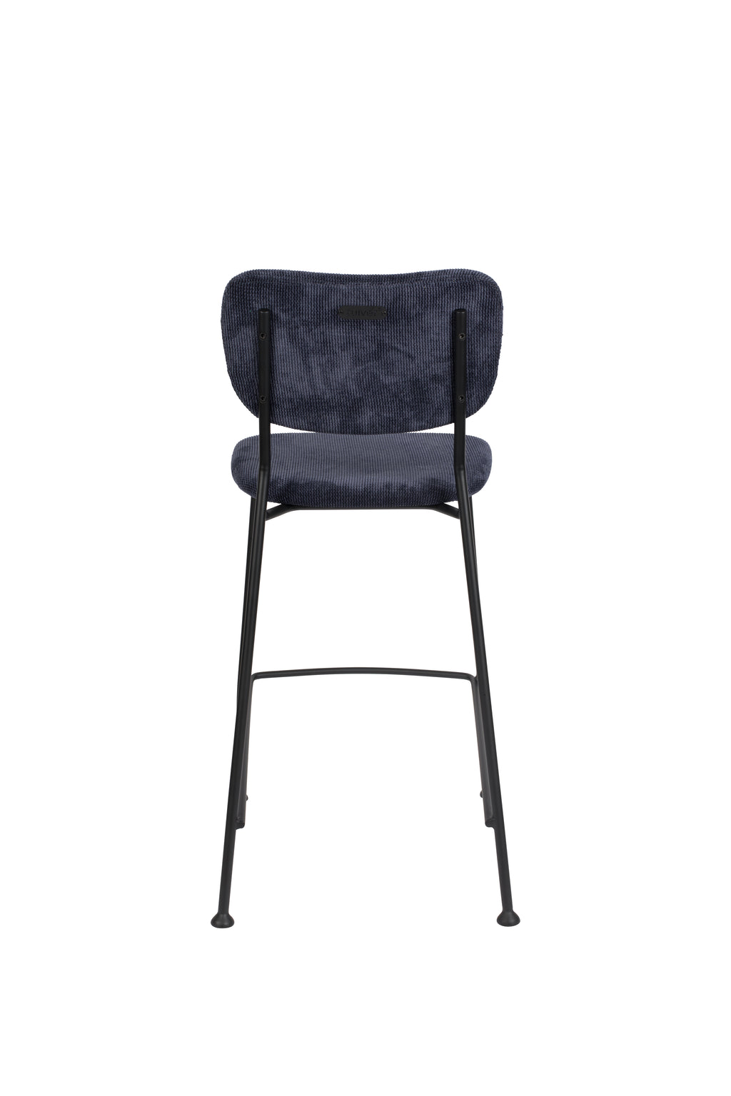 Benson 64.5 Cm - Set of 2 Bar & Counter Stools - Fabric - Dark Blue
