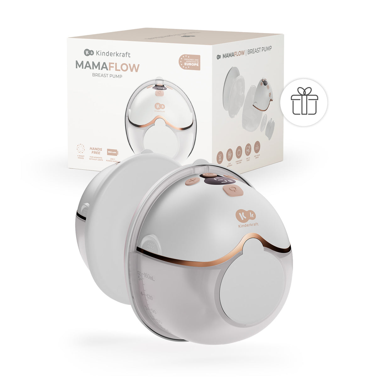 Extractor de Leche Eléctrico Simple Mamaflow Dorado