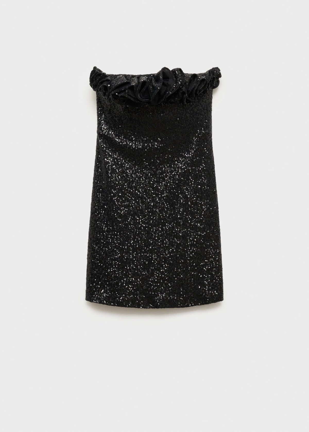 Robe Volant Ornement Paillettes
