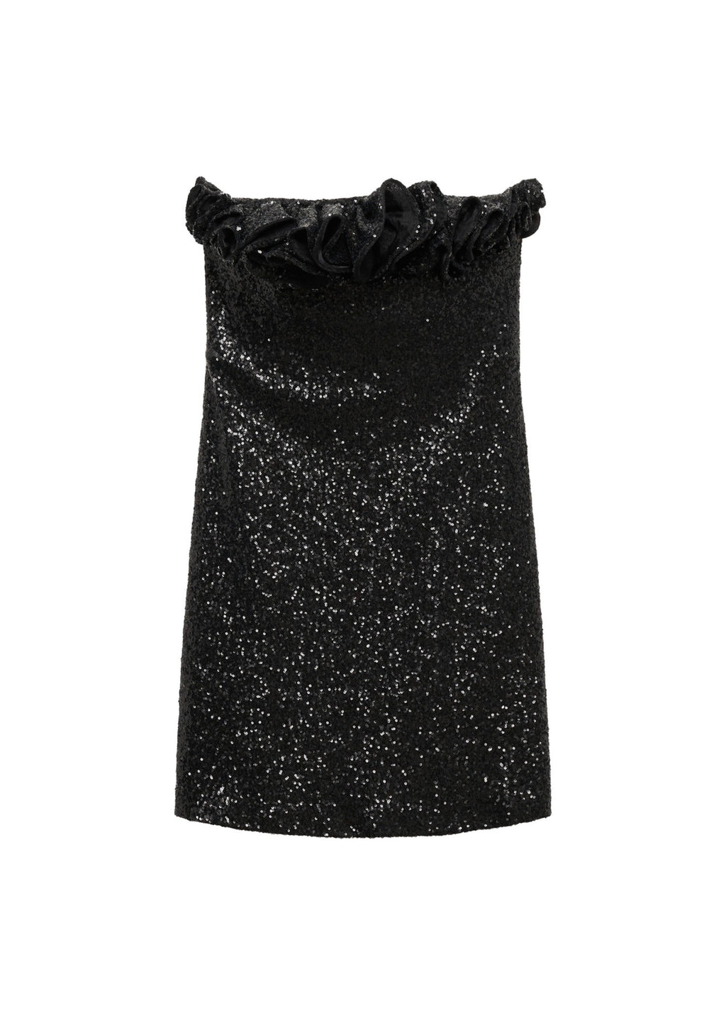 Robe Volant Ornement Paillettes