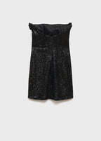 Robe Volant Ornement Paillettes