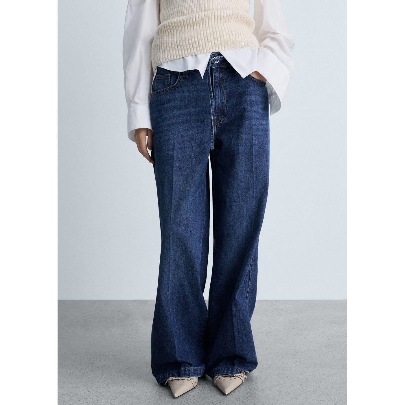 Jean Wideleg Ceinture