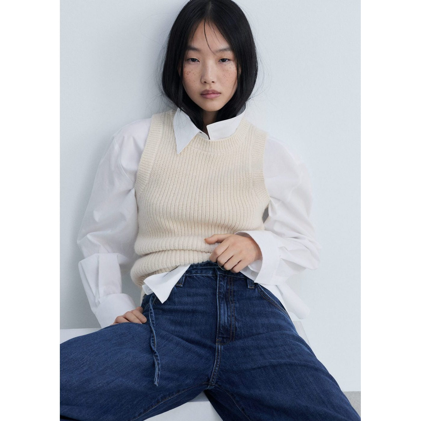 Jean Wideleg Ceinture