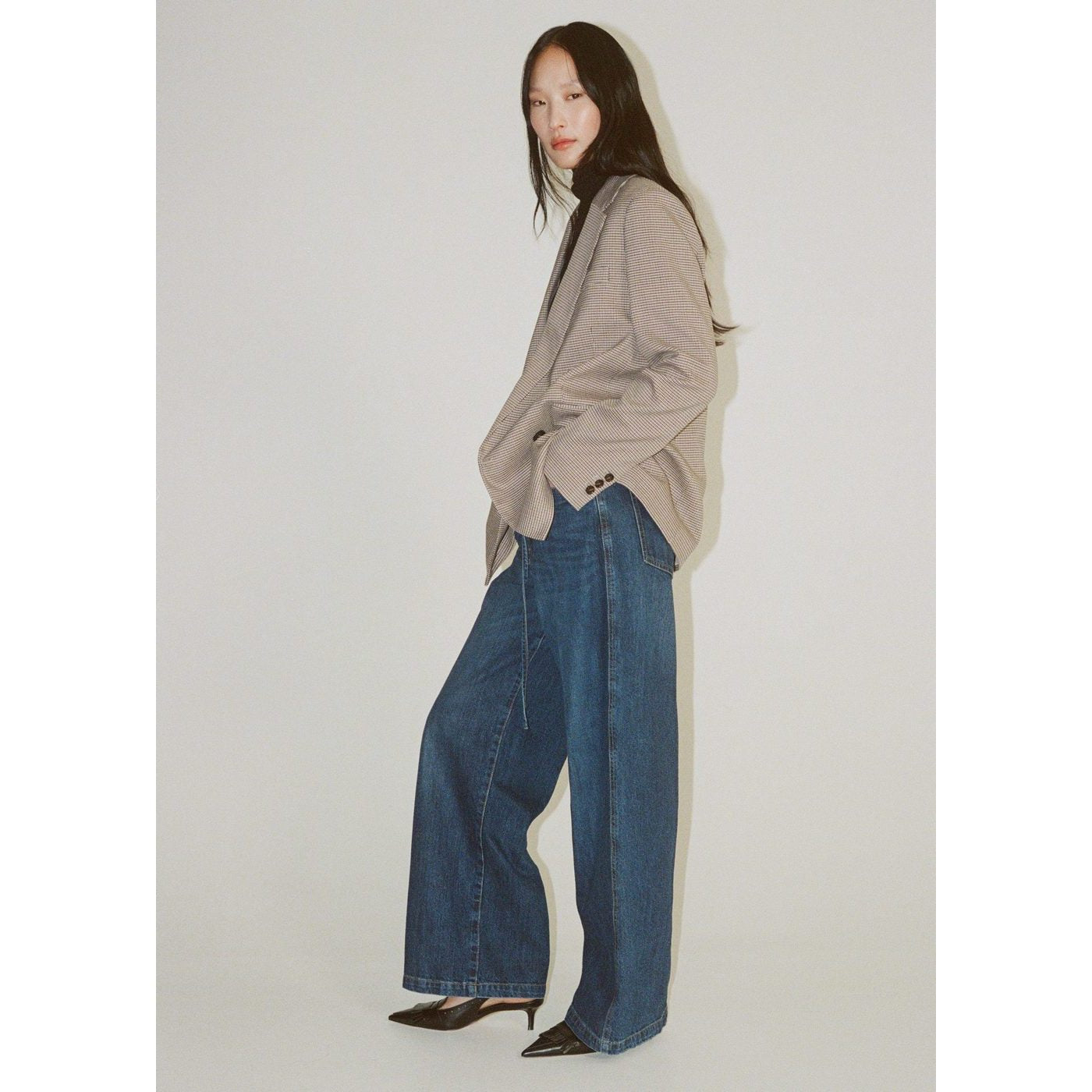 Jean Wideleg Ceinture