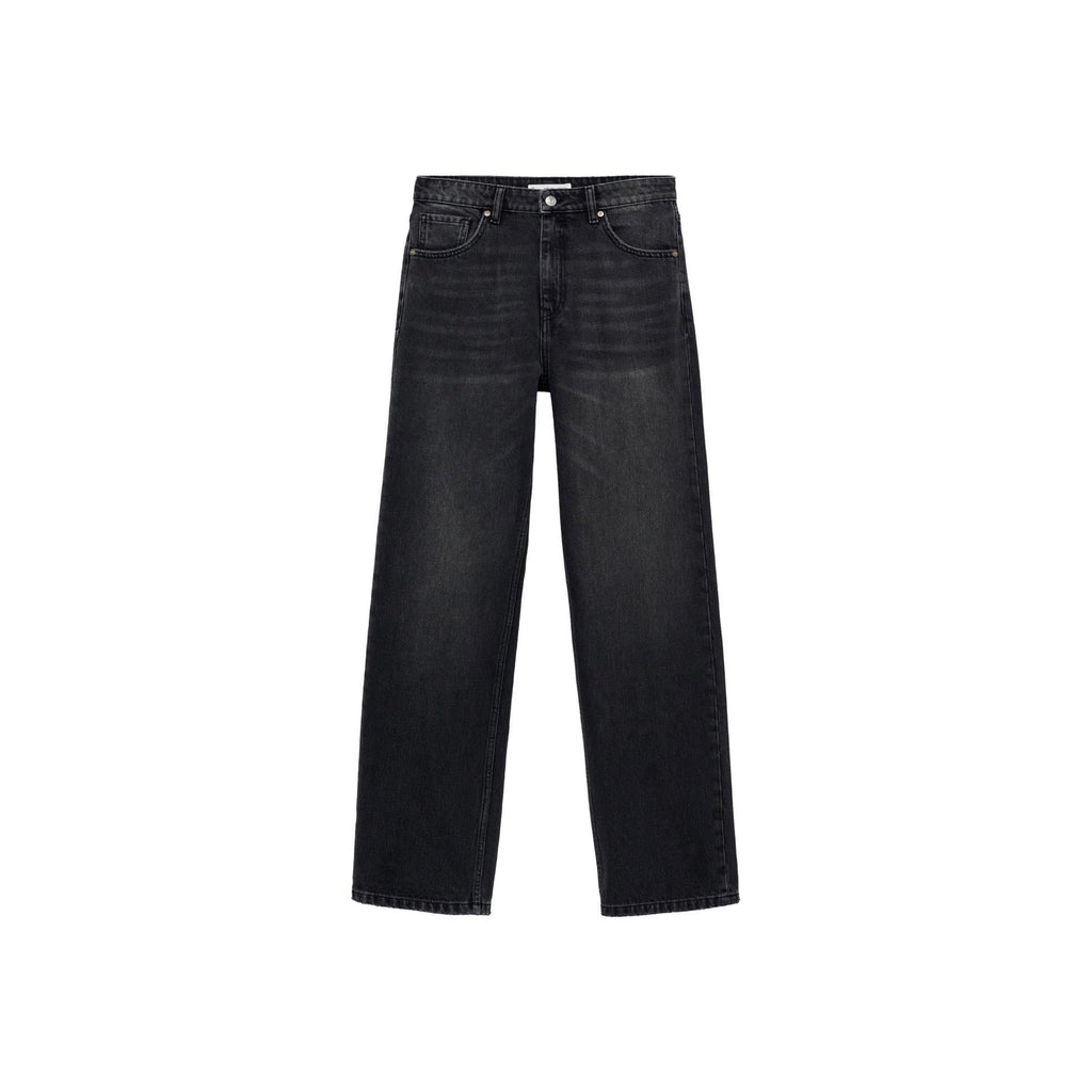 Jeans Miami Rectos Cintura Normal - Denim Negro