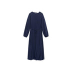 Vestido Plisado con Cinturón para Anudar