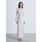 Robe À Rayures Satinée