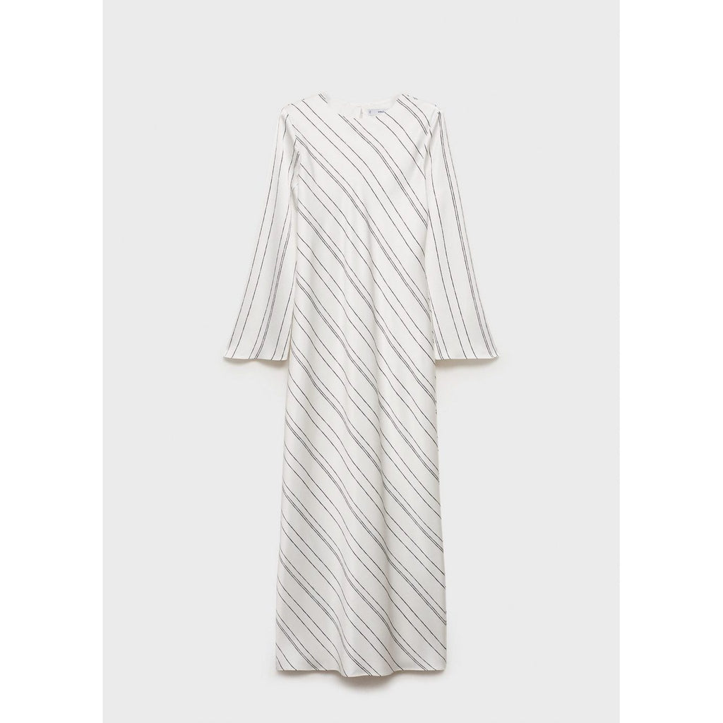 Robe À Rayures Satinée