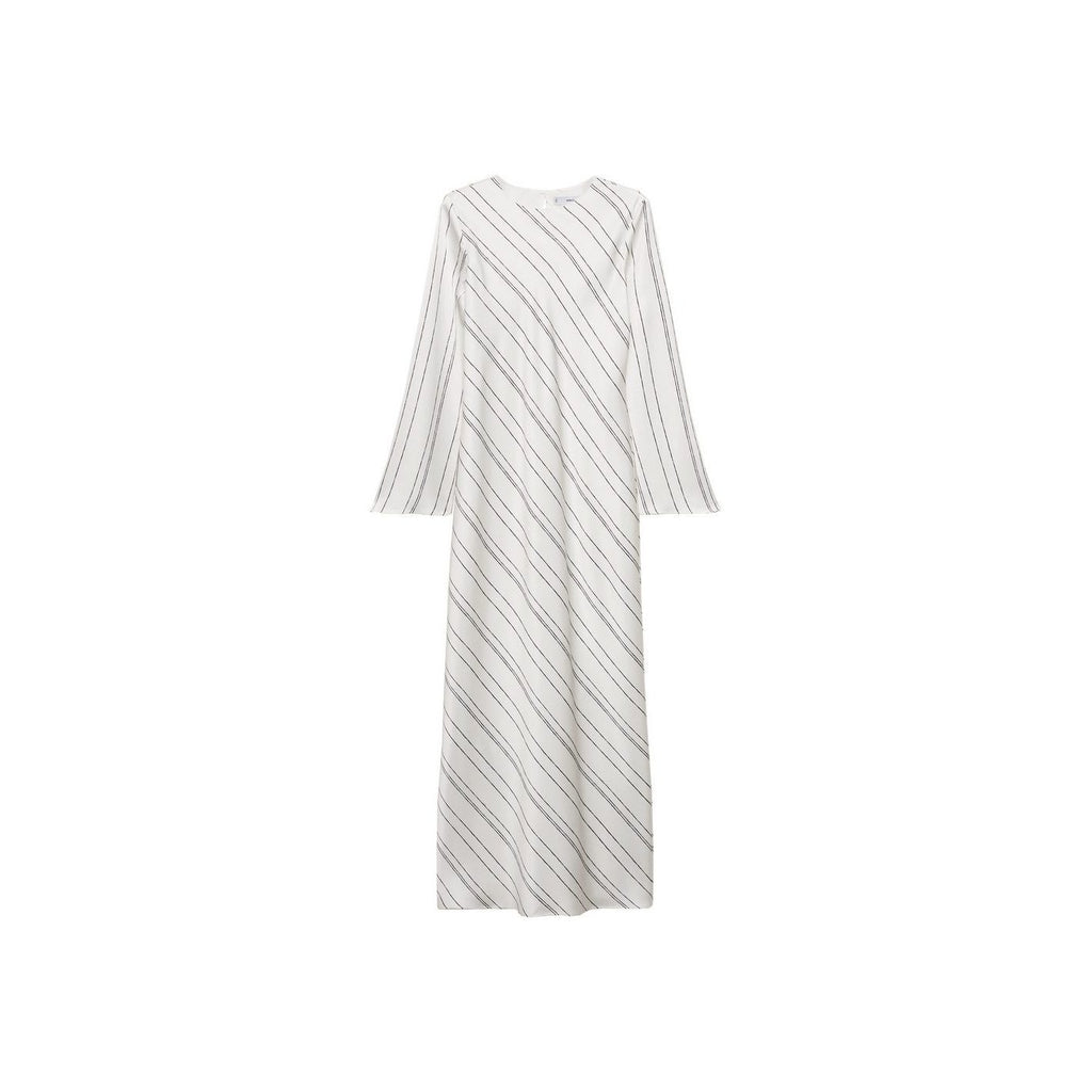 Robe À Rayures Satinée